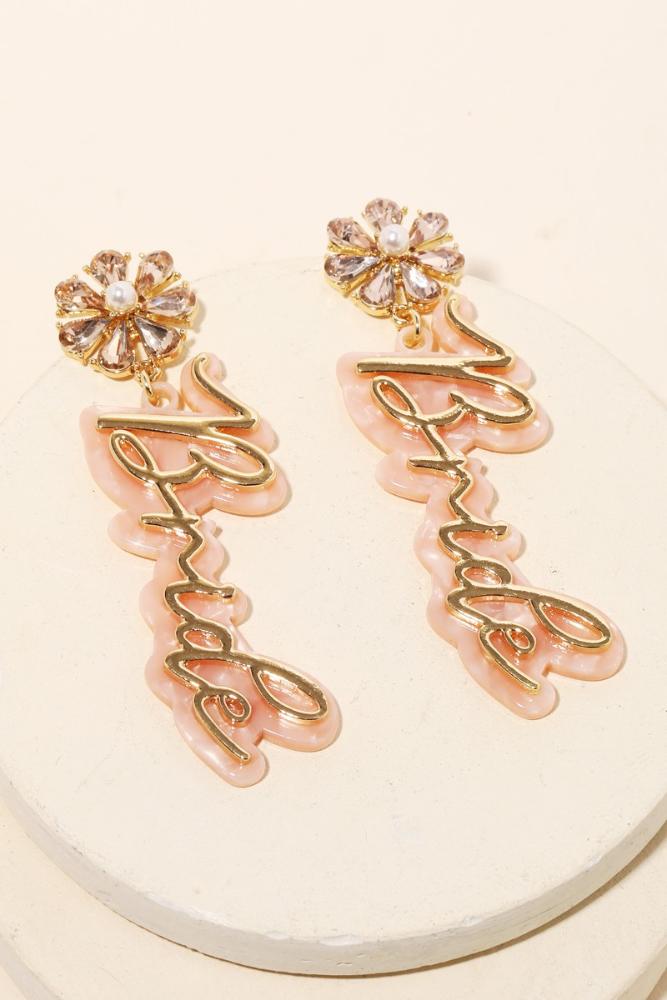 BRIDE TO BE EARRING 